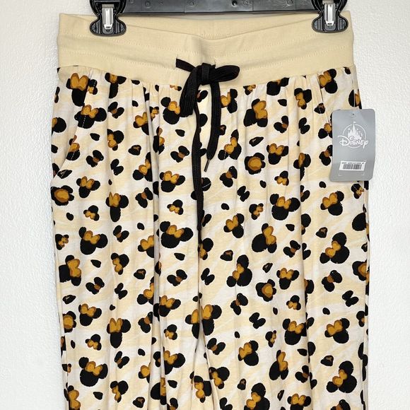 Minnie Mouse Womens Size Small Lounge Wear Pants Animal Print Disney Sleepwear - Picture 4 of 12